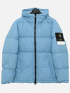 Naslan Light Watro Down Hooded Padded Pastel Blue - STONE ISLAND - BALAAN 3