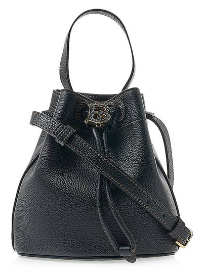 Mini Grainy Leather TB Bucket Bag Black - BURBERRY - BALAAN 2