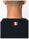 RWB Striped Intarsia Cotton Knit Top Navy - THOM BROWNE - BALAAN 4