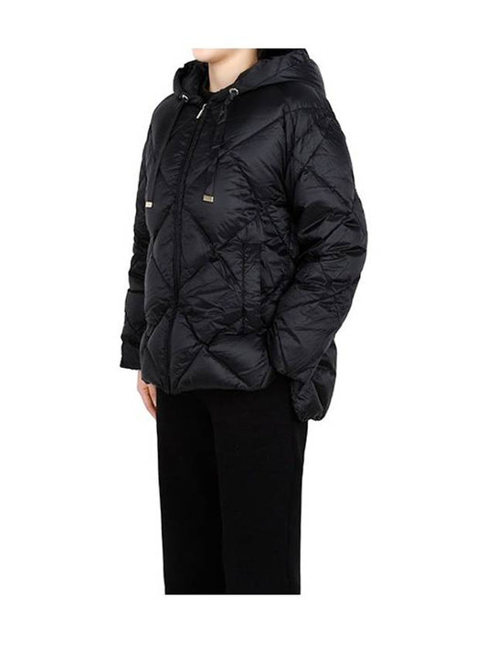 Black Tremme Hooded Goose Down Jacket TREMME 002 - MAX MARA - BALAAN 1