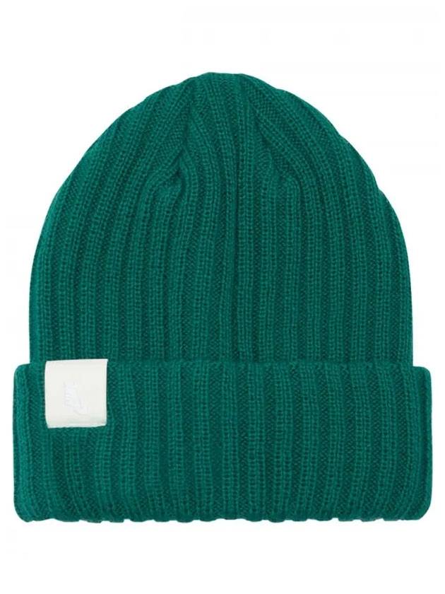 NRG Essential Patch Detail Beanie Green - NIKE - BALAAN 1