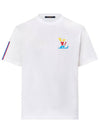 Graphic Cotton Short Sleeve T-Shirt White - LOUIS VUITTON - BALAAN 1