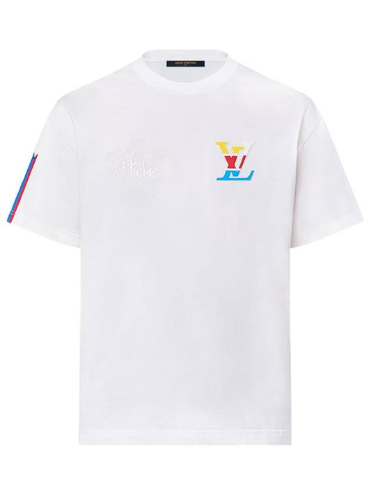 Graphic Cotton Short Sleeve T-Shirt White - LOUIS VUITTON - BALAAN 1