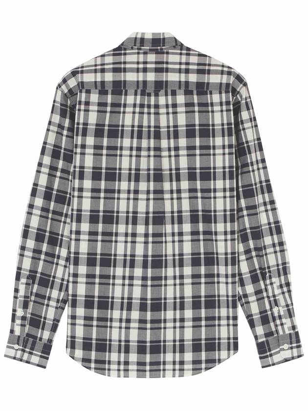 Men's Large Check Classic Shirt CM00403WC1104 - MAISON KITSUNE - BALAAN 2