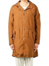 Men's Hollowcore Zip-Up Parka Brown - STONE ISLAND - BALAAN 1