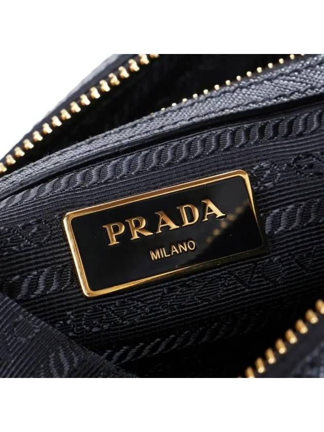 Tessuto Nylon Saffiano Tote Shoulder Bag Black - PRADA - BALAAN 8