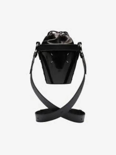 Stitched Logo Drawstring Bucket Bag Black - MAISON MARGIELA - BALAAN 2