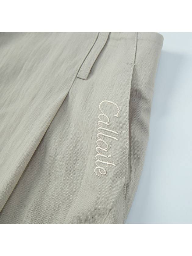 One Tuck Wide Pants Gray 4 Colors - CALLAITE - BALAAN 4