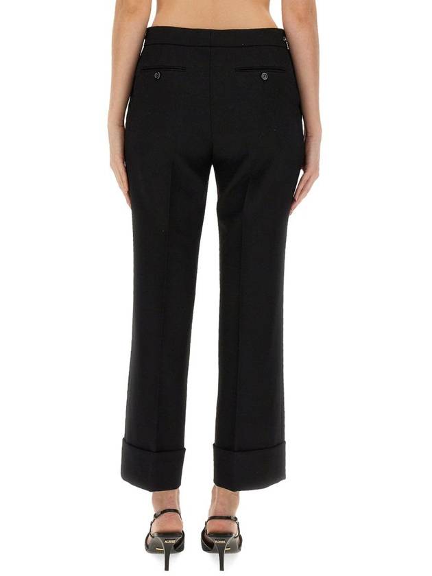 Horsebit Metal Detail Straight Pants Black - GUCCI - BALAAN 5