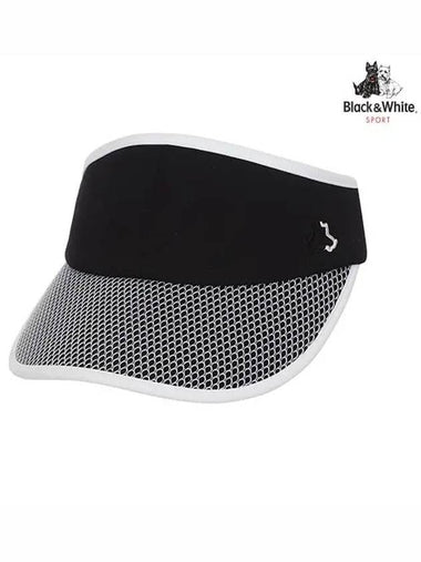 Ribbon Decoration Visor 8733LZSPBLACK - BLACK&WHITE - BALAAN 1