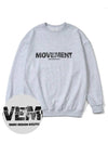 Broken Black Overfit Sweatshirt Melange Gray - MONSTER REPUBLIC - BALAAN 1