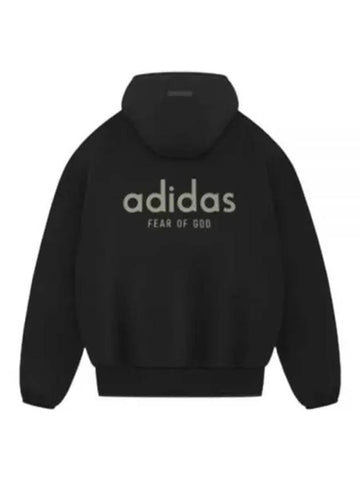 Athletics Heavy Fleece Hoodie Black - ADIDAS - BALAAN 1