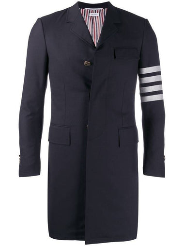 Men's Plain 4 Bar Single Coat Navy - THOM BROWNE - BALAAN 1