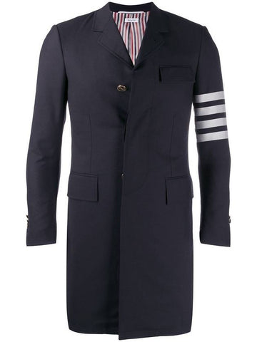 Men's Plain 4 Bar Single Coat Navy - THOM BROWNE - BALAAN 1