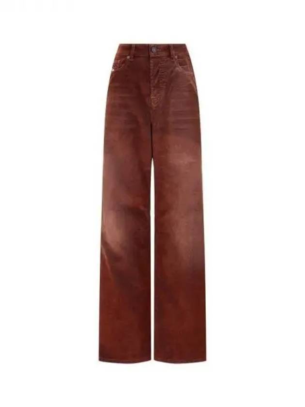 Women's Corduroy Loose Straight Jeans 1956 D TULIP Brown 271474 - DIESEL - BALAAN 1