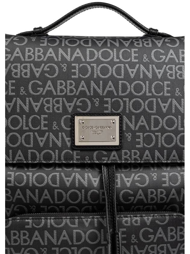 Dolce & Gabbana Backpack With Monogram, Men's, Black - DOLCE&GABBANA - BALAAN 6