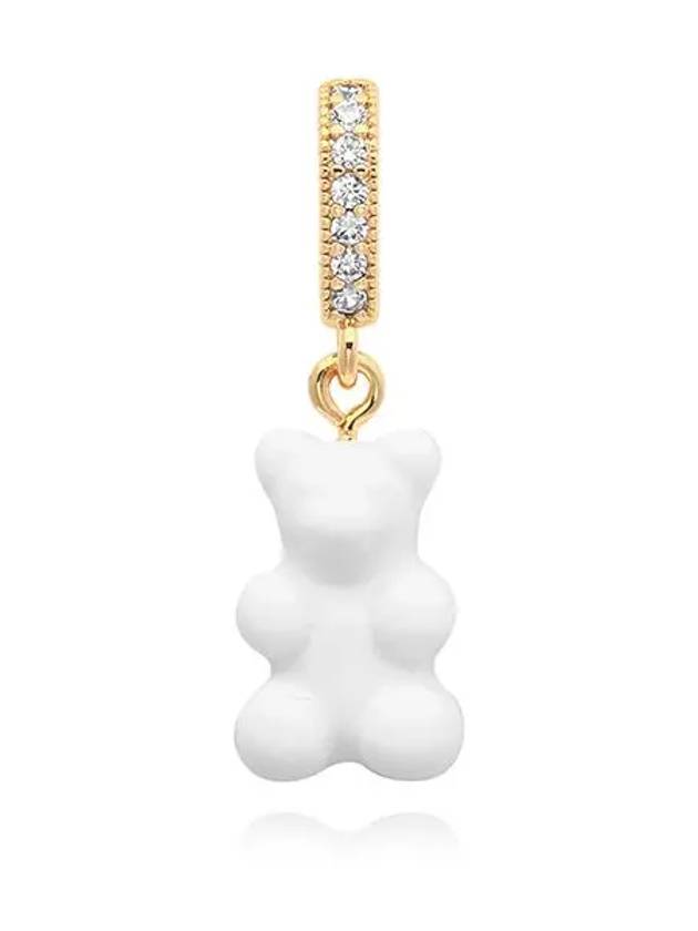 Nostalgia Bear Pave Connector Pendant Powder - CRYSTAL HAZE - BALAAN 3