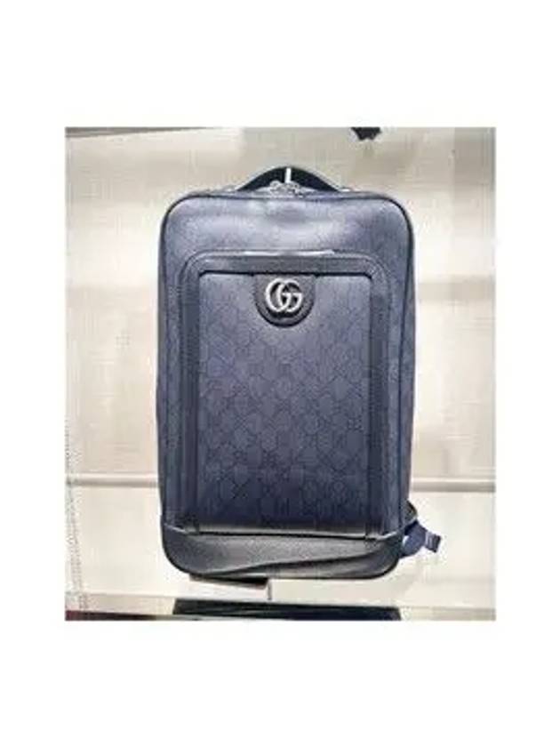 Ophidia GG Medium Backpack Navy - GUCCI - BALAAN 7