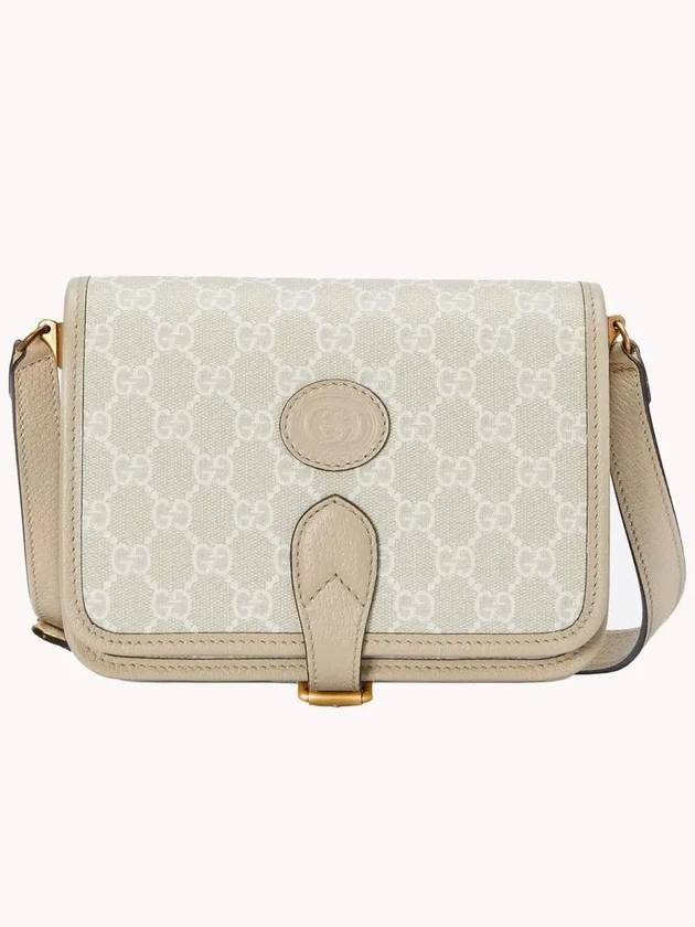 Interlocking GG Canvas Mini Shoulder Bag White Beige - GUCCI - BALAAN 2