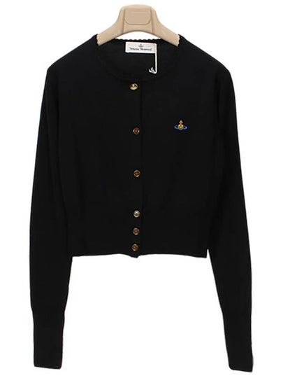 Bea Cropped Cardigan Black - VIVIENNE WESTWOOD - BALAAN 2