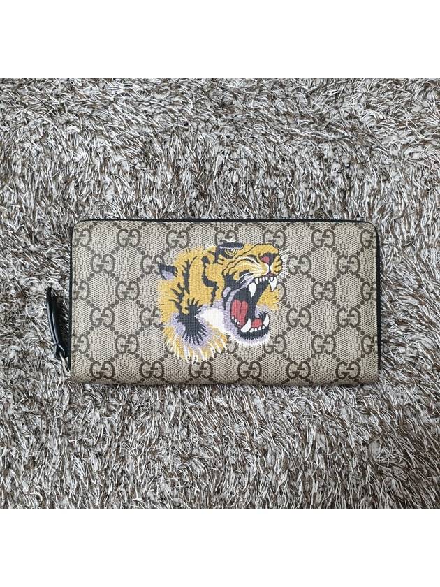 Tiger zipper long wallet - GUCCI - BALAAN 3