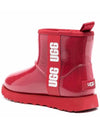 Women's Classic Clear Mini Rain Boots Samba Red - UGG - BALAAN 4