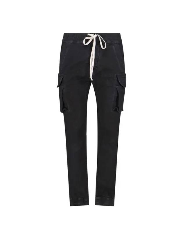 Mastodon Drawstring Cargo Pants Black - RICK OWENS - BALAAN 1