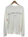 NCS18305 Sweatshirt White IN NOM UH NIT - IH NOM UH NIT - BALAAN 4