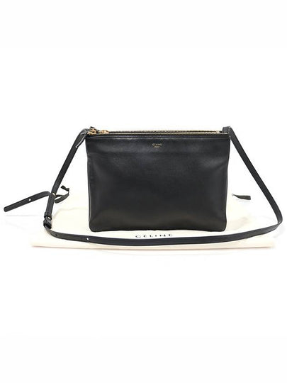 171453 Black Lambskin Gold Trio Large Crossbody Bag - CELINE - BALAAN 2