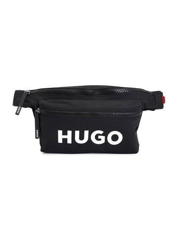 Logo Print Belt Bag Black - HUGO BOSS - BALAAN 1