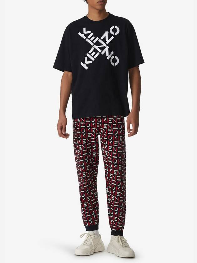 Big Cross Logo Short Sleeve T-Shirt Black - KENZO - BALAAN 5