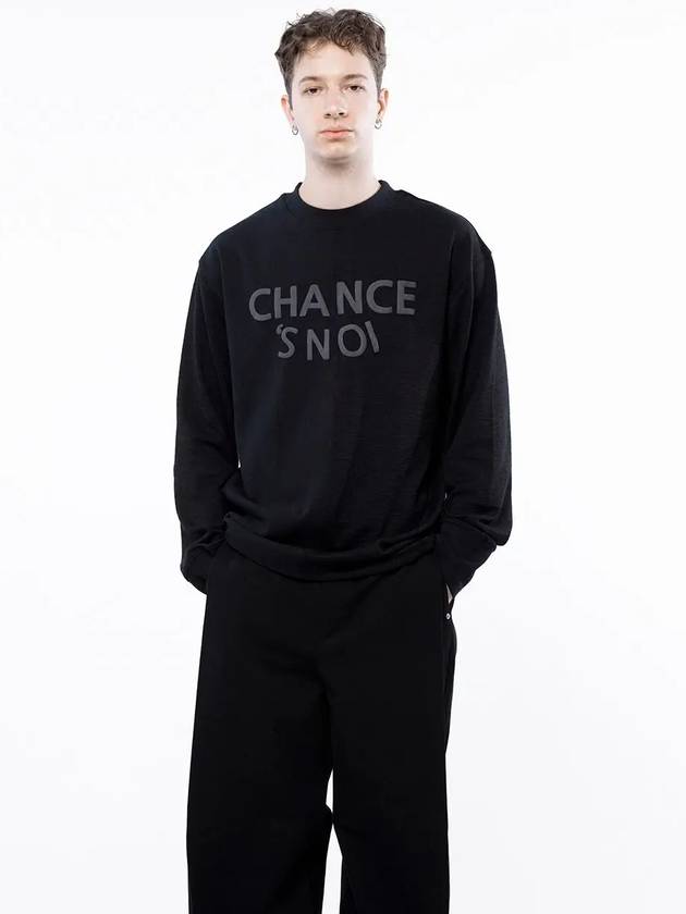 Men s M243MT02BK Snowy Reverse Rib Crew Neck Sweatshirt Black Navy - CHANCE'S NOI - BALAAN 9