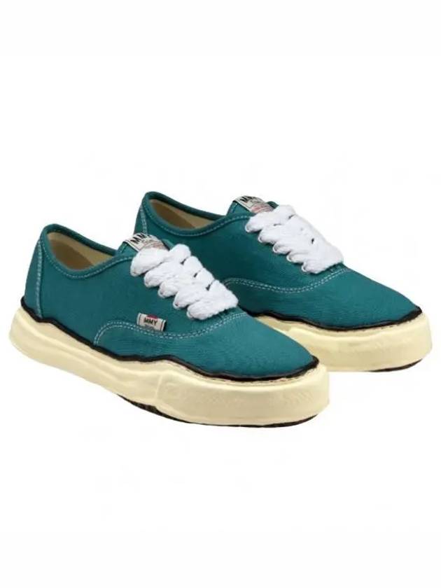 A09FW735 Blue Baker OG Sole Canvas Low Top Sneakers - MIHARA YASUHIRO - BALAAN 1