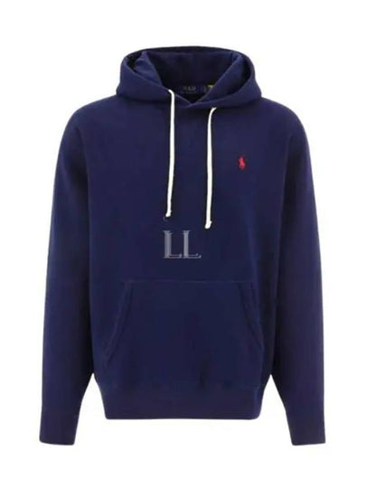 Women's Embroidered Logo Long Sleeve Hoodie Navy - POLO RALPH LAUREN - BALAAN 2