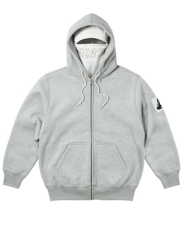 Facemask Shearling Thermal Hood Gray - PALACE - BALAAN 1