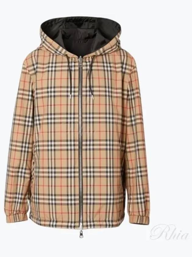 Reversible Vintage Check Hooded Jacket Archive Beige - BURBERRY - BALAAN 2