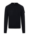 Metropolis Merino Wool Knit Top Black - CP COMPANY - BALAAN 2