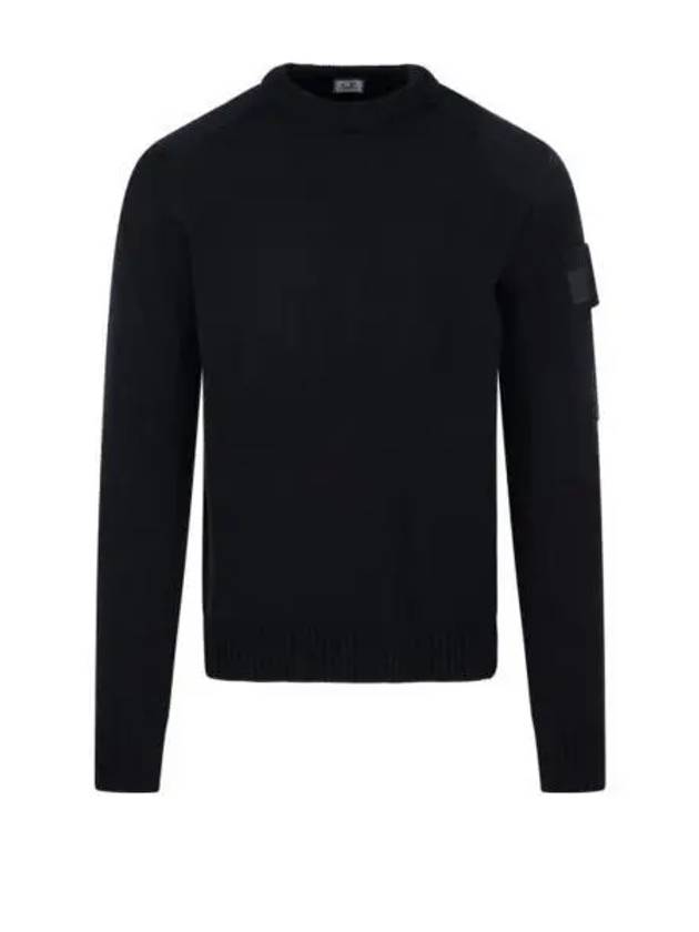 Metropolis Merino Wool Knit Top Black - CP COMPANY - BALAAN 2