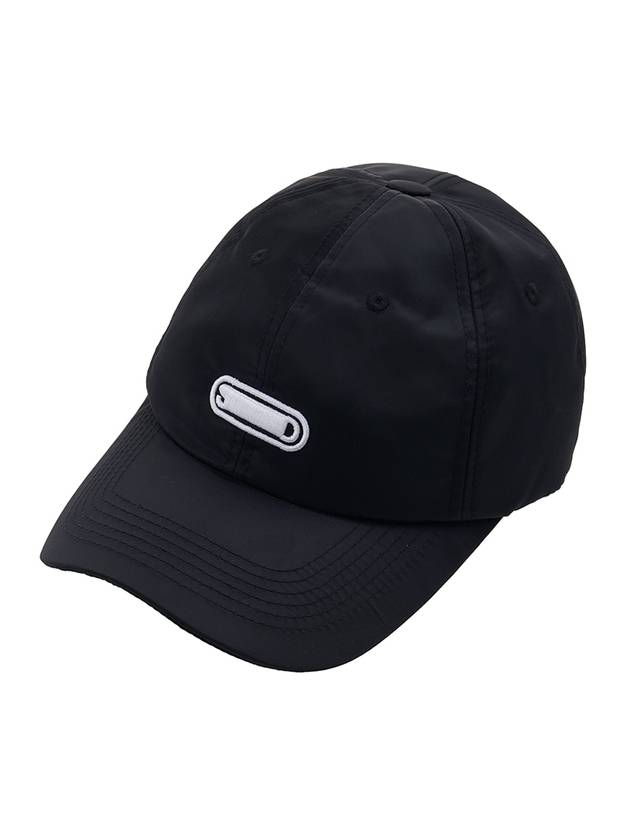 Men's Nylon Ball Cap Black - SOLID HOMME - BALAAN 1