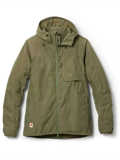 Women's High Coast Wind Jacket Green - FJALL RAVEN - BALAAN 2