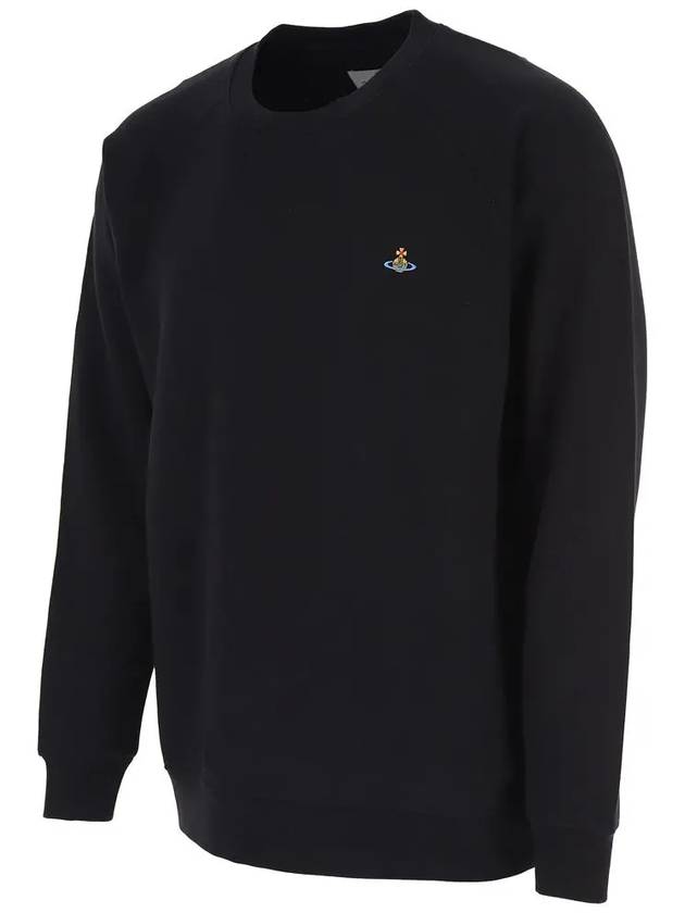 Men's Nagrang ORB Embroidery Logo Sweatshirt Black - VIVIENNE WESTWOOD - BALAAN.