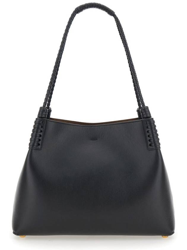 'Libra' Black Shopper With Tone On Tone Pegaso Motif In Leather Woman - ETRO - BALAAN 2