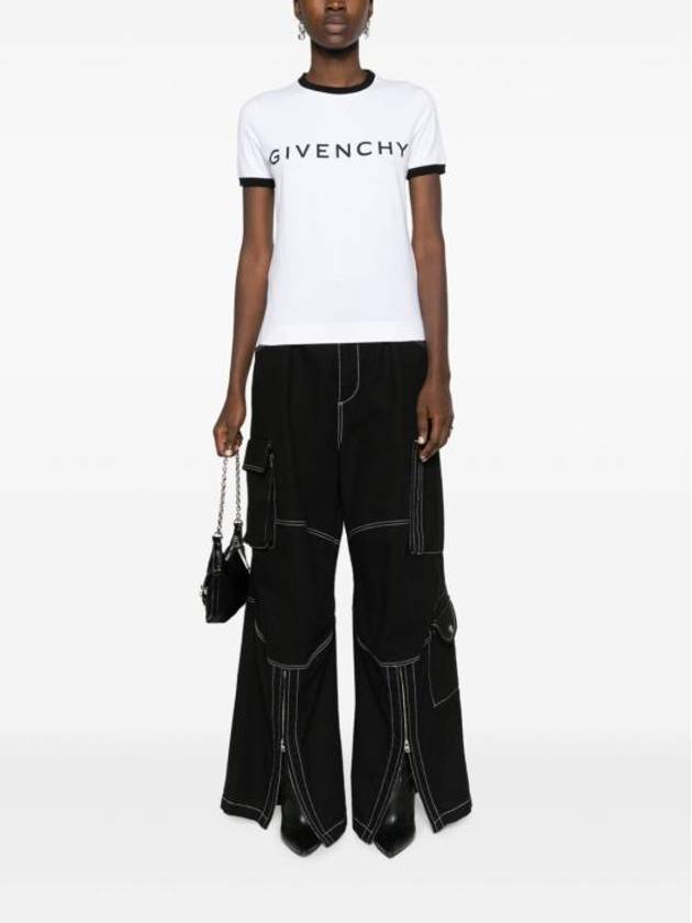 Archetype Slim Fit Cotton Short Sleeve T-Shirt White - GIVENCHY - BALAAN 5