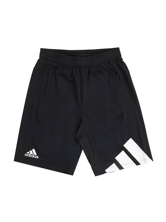 4Kraft 3 Bar Shorts Black - ADIDAS - BALAAN.