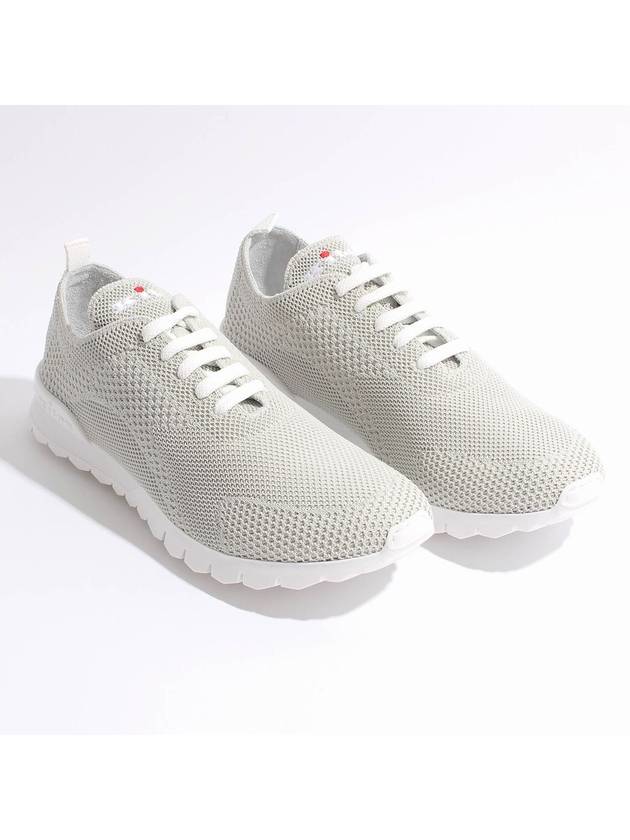 Fit Knit Low Top Sneakers Light Grey - KITON - BALAAN 3