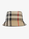 Check Pattern Cotton Bucket Hat Beige - BURBERRY - BALAAN 3