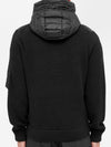 Padded Wool Hooded Zip-Up Cardigan Black - MONCLER - BALAAN 6