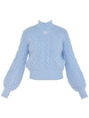 Golf Wear Balloon Sleeve Sweater Blue - J JANE - BALAAN 2