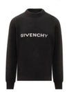 Logo Wool Knit Top Black - GIVENCHY - BALAAN 2