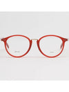 Glasses frame CL41406 SQ1 round horn rim red - CELINE - BALAAN 3